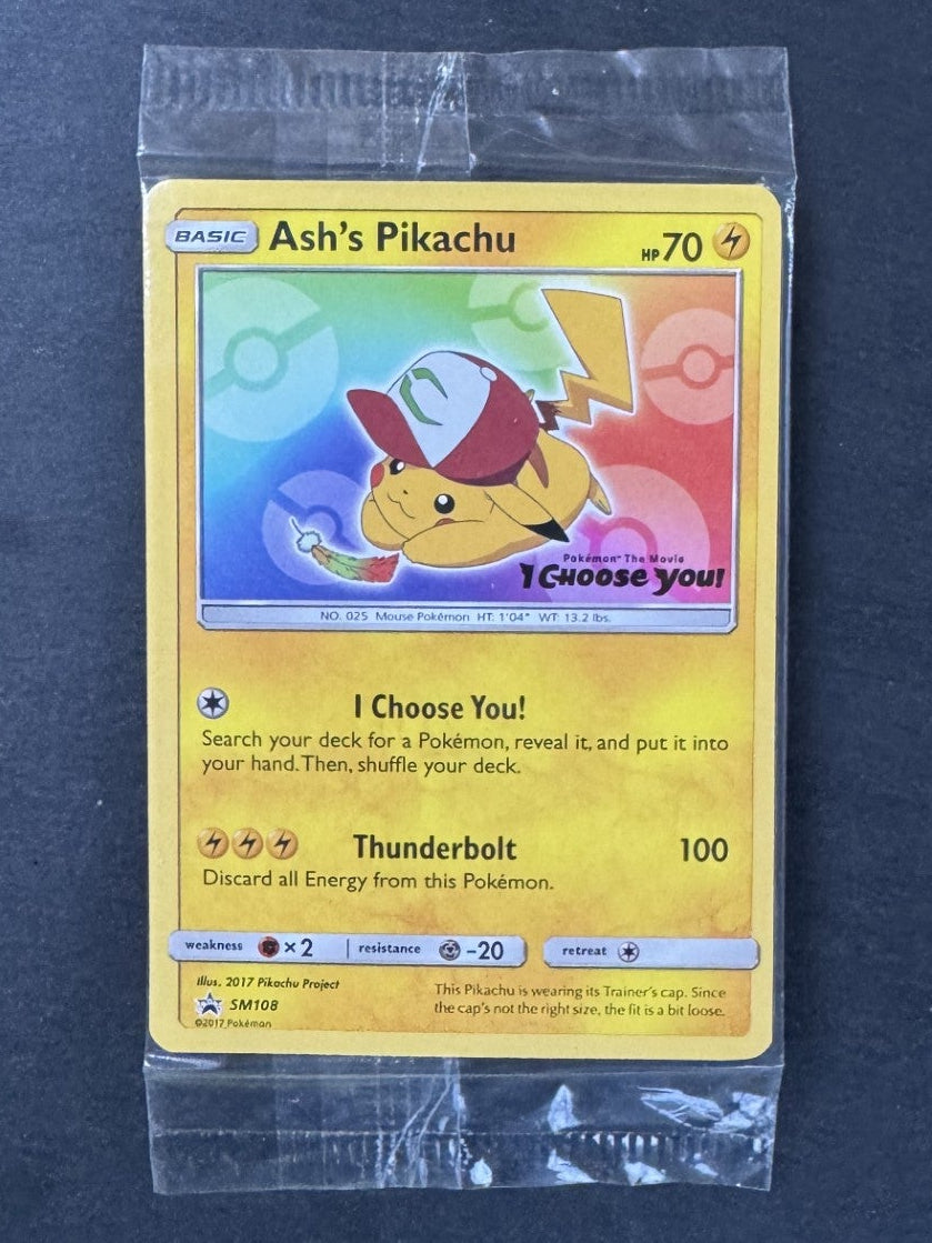Ash's Pikachu - Promo - Sealed - SM108