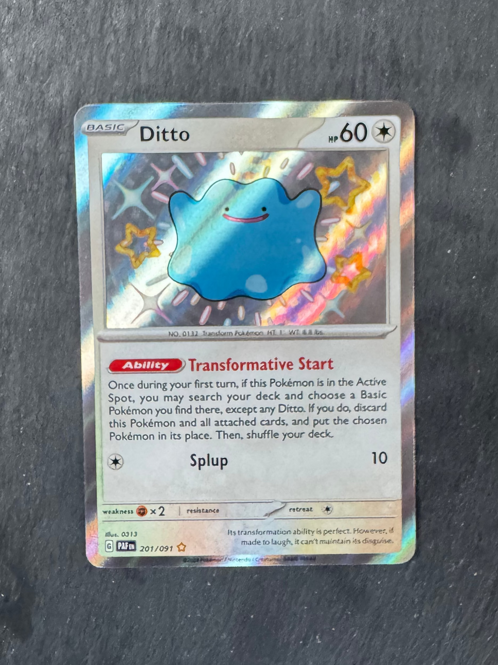 Ditto - Baby shiny - Holo - 201/091