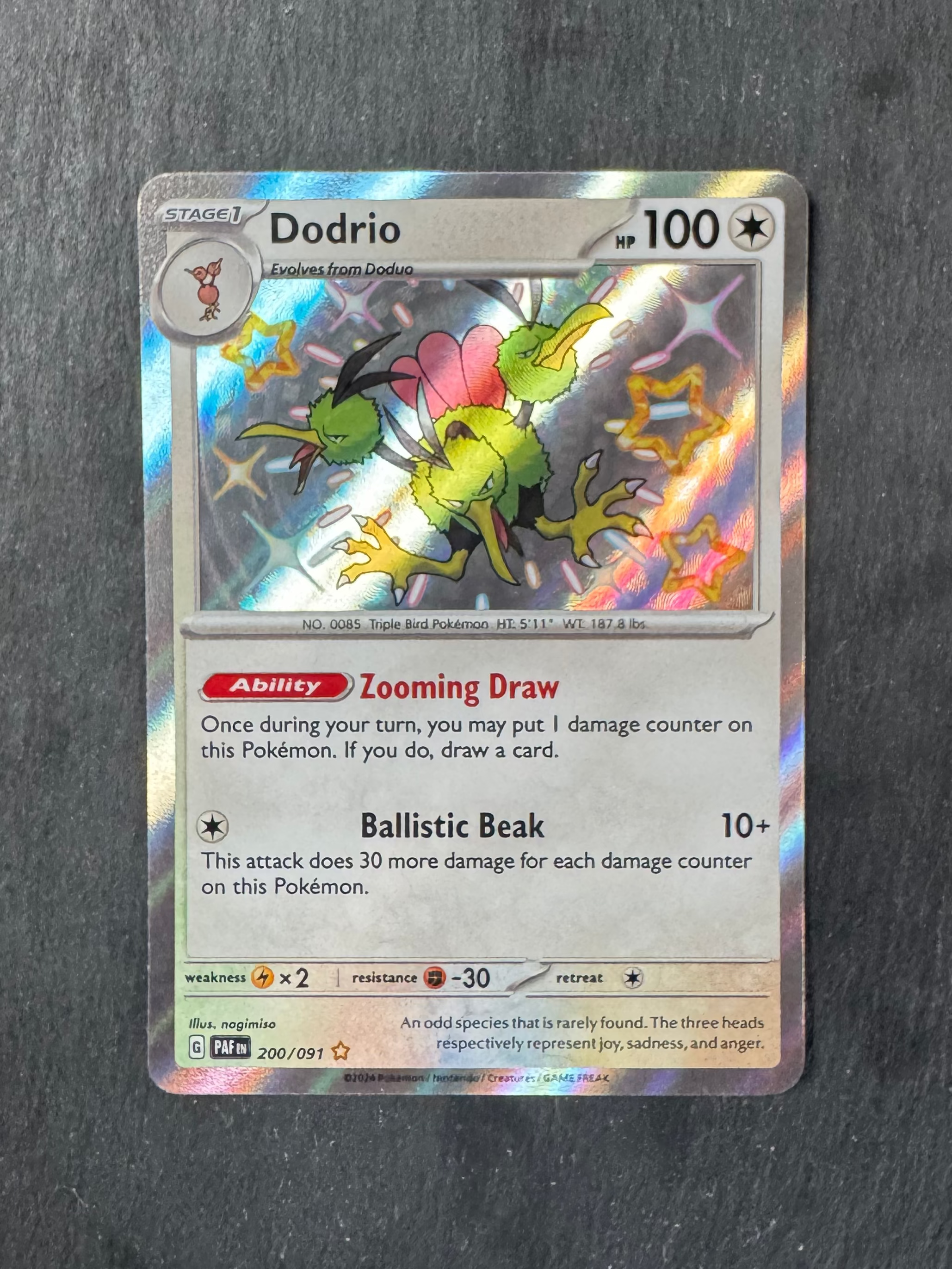 Dodrio - Baby shiny - Holo - 200/091