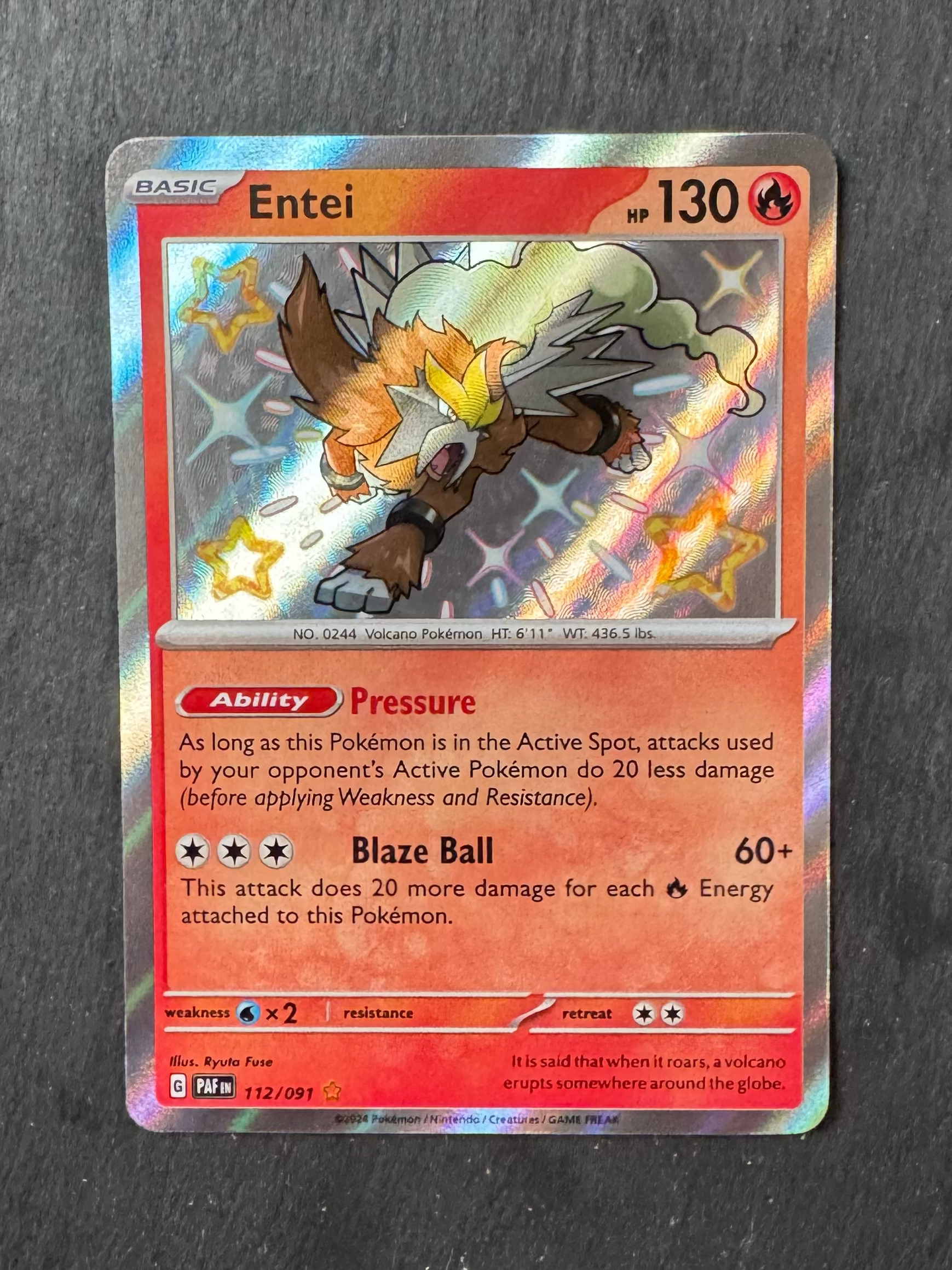 Entei - Baby shiny - Holo - 112/091