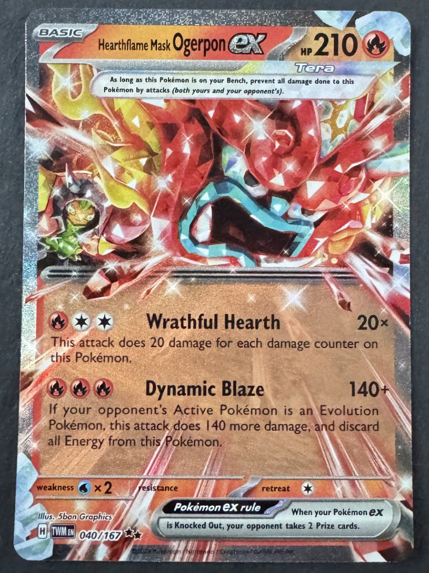 Hearthflame Mask Ogerpon EX - 040/167