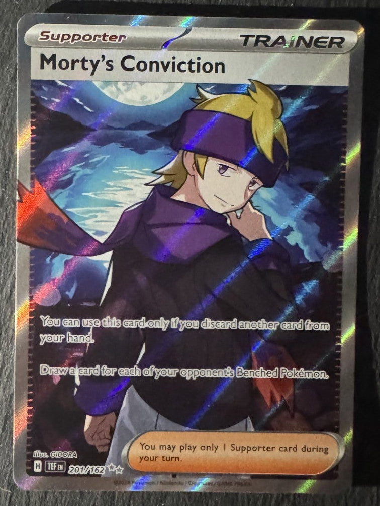 Morty's Conviction - Full art - Trainer - 201/162