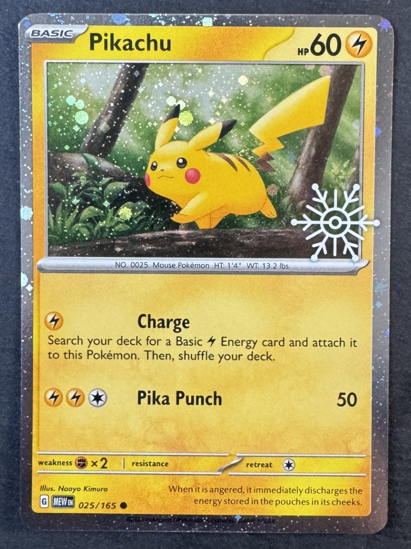 Pikachu - Holo - Stamped - 025/165