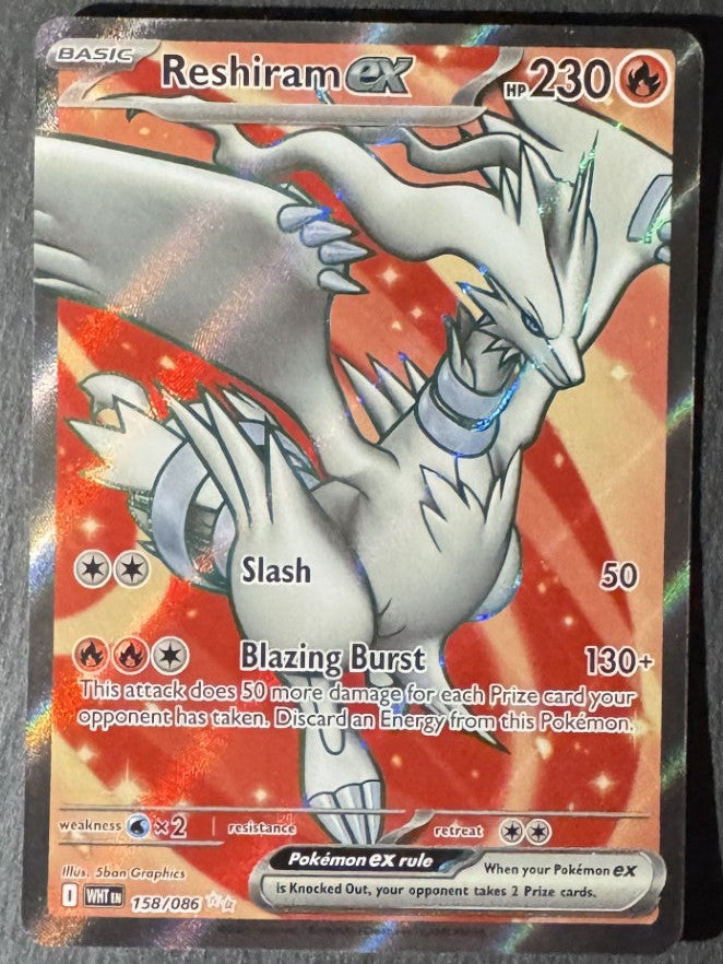 Reshiram EX - Full art - 158/086