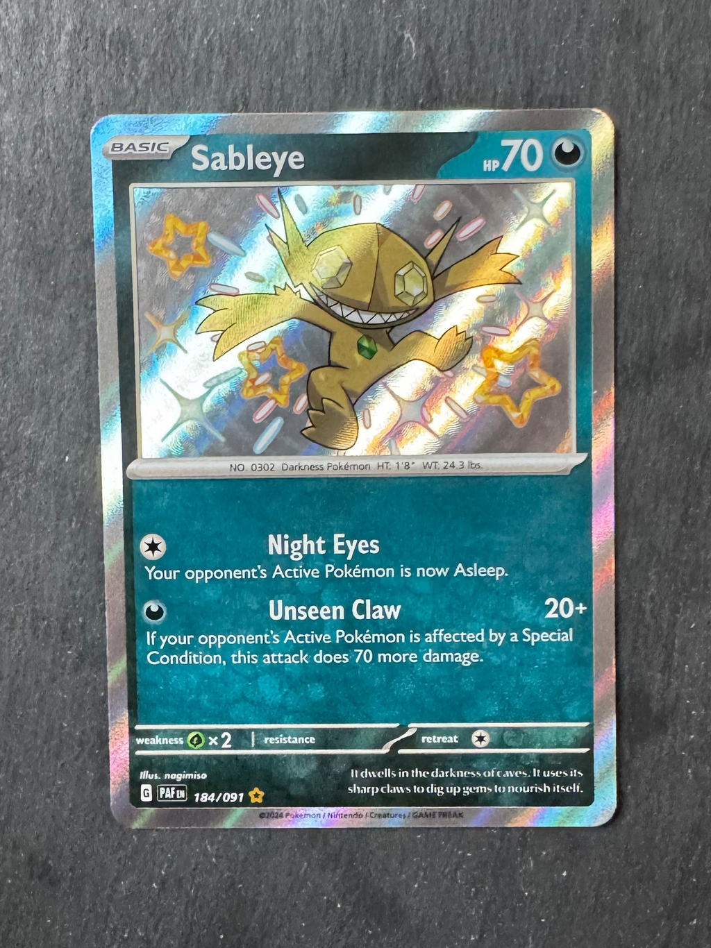 Sableye - Baby shiny - Holo - 184/091
