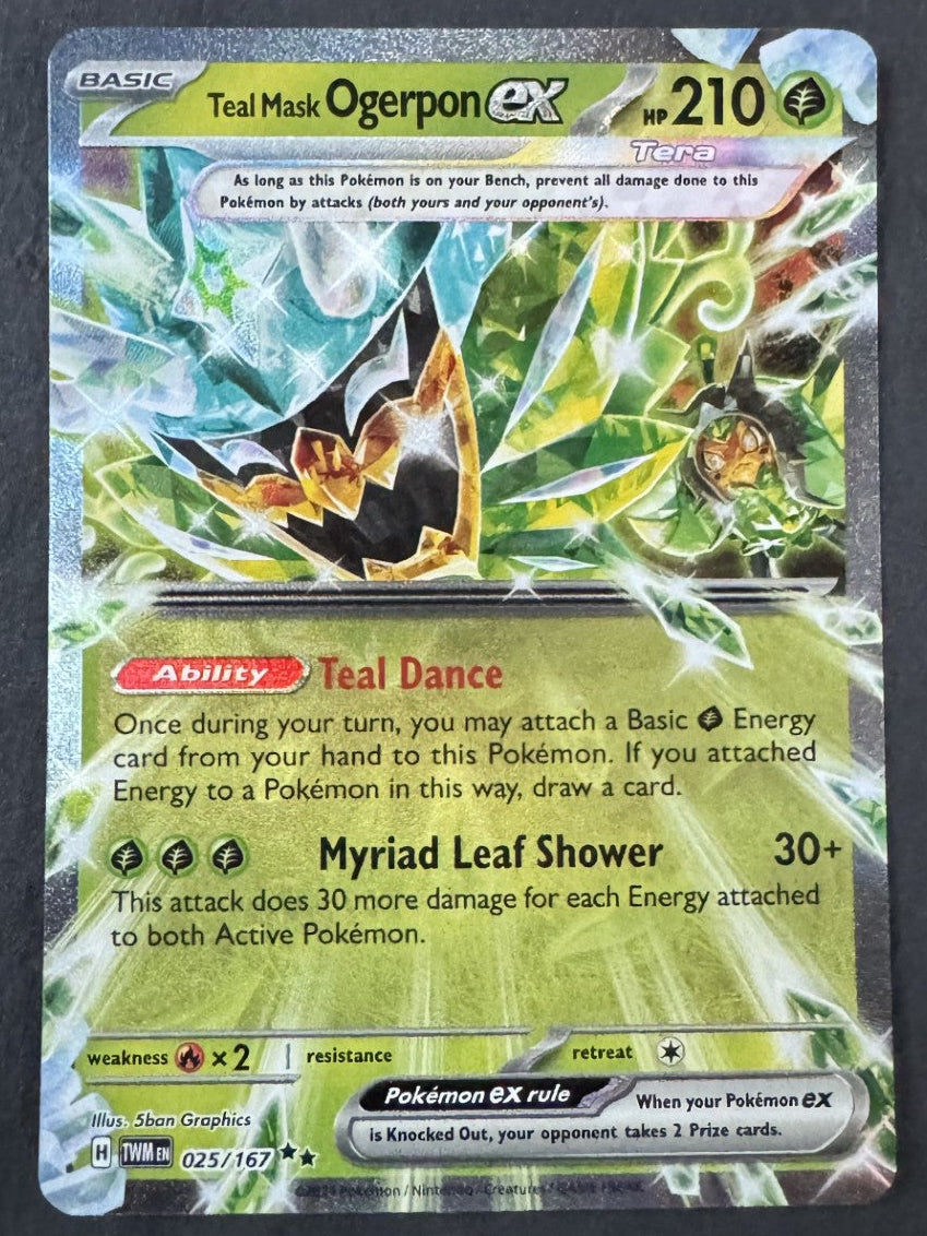Teal Mask Ogerpon EX - 025/167