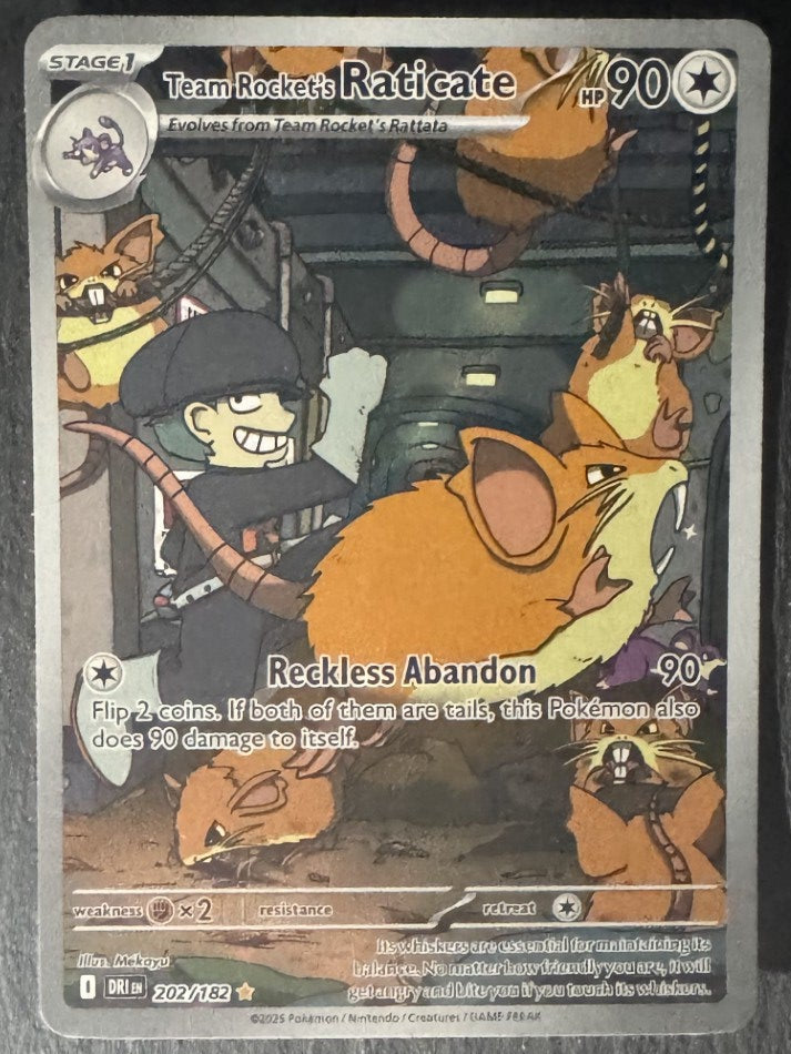 Team Rocket's Raticate - Full art - 202/182