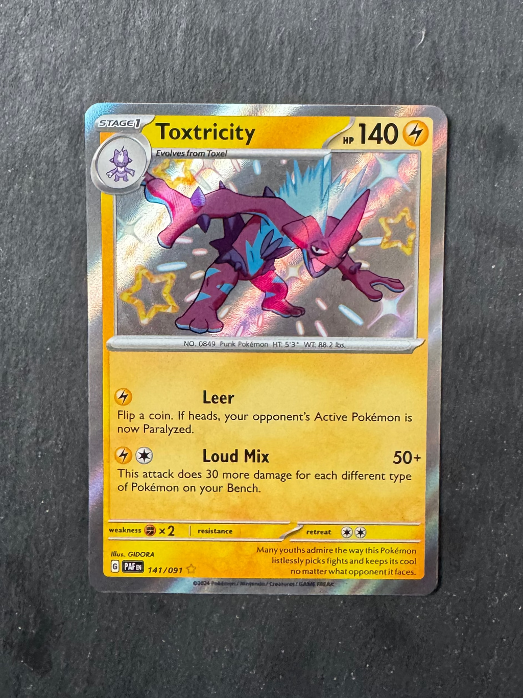 Toxtricity - Baby shiny - Holo - 141/091