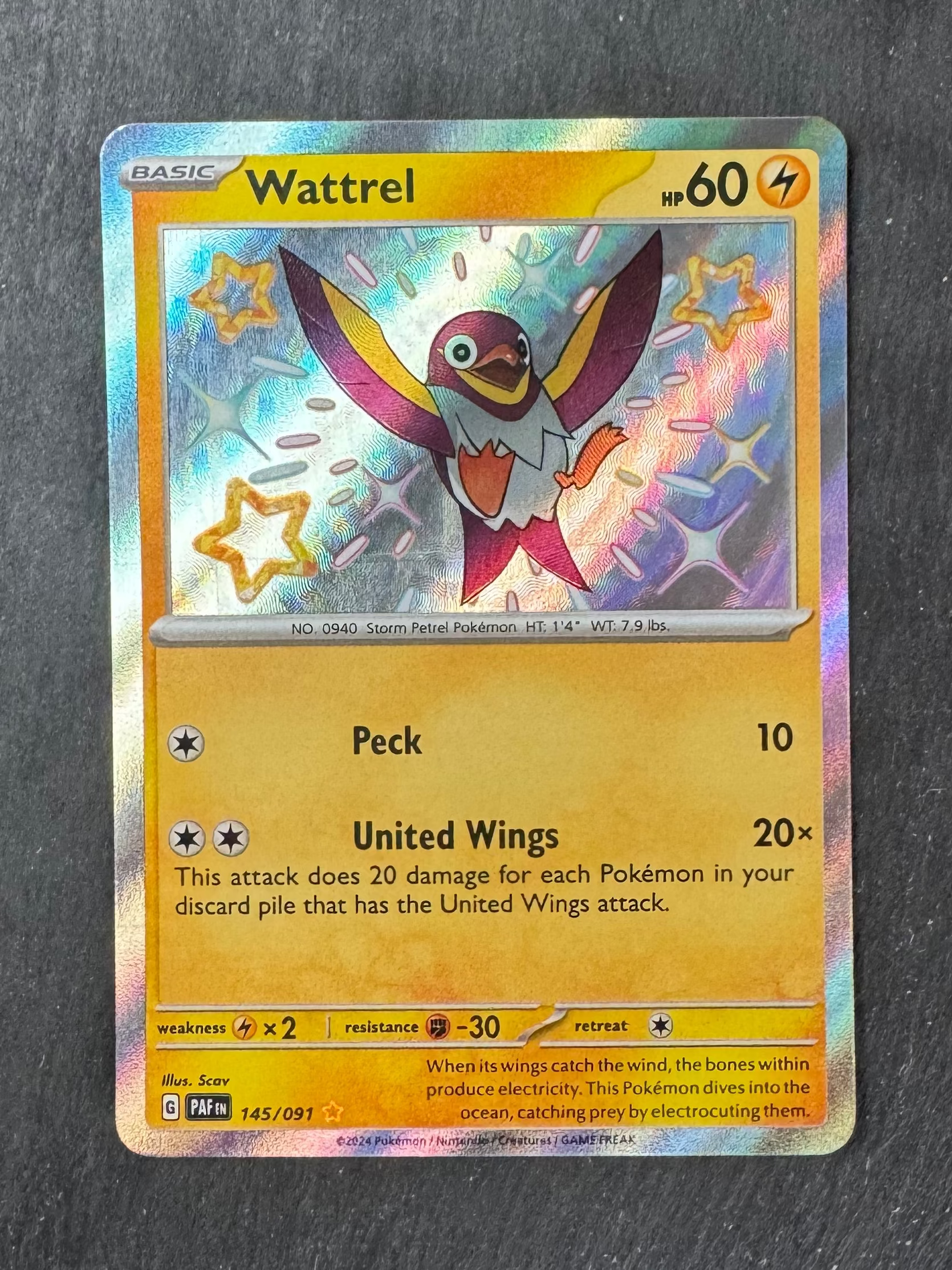 Wattrel - Baby shiny - Holo - 145/091